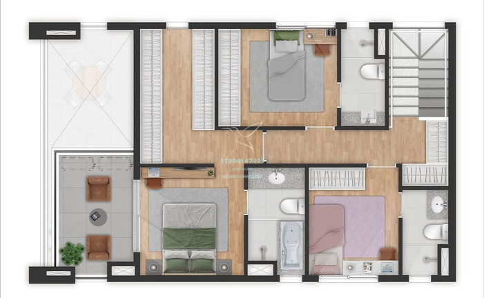 Imagem Apartamento com 3 Quartos à Venda, 91 m² em Jardim Das Acácias - São Paulo Imagem Apartamento com 3 Quartos à Venda, 91 m² em Jardim Das Acácias - São Paulo