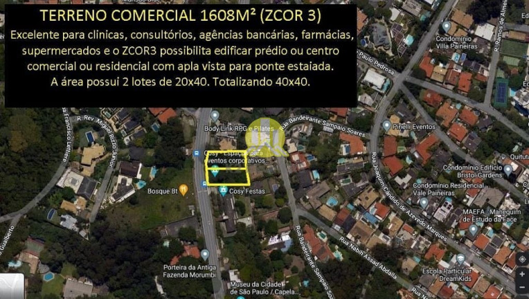 Imagem Terreno à Venda, 752 m² em Morumbi - São Paulo Imagem Terreno à Venda, 752 m² em Morumbi - São Paulo