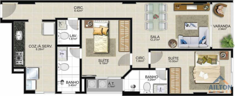 Imagem Apartamento com 2 Quartos à Venda, 68 m² em Praia Do Morro - Guarapari Imagem Apartamento com 2 Quartos à Venda, 68 m² em Praia Do Morro - Guarapari