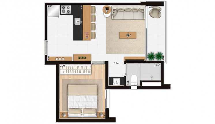 Imagem Apartamento com 1 Quarto à Venda, 40 m² em Perdizes - São Paulo