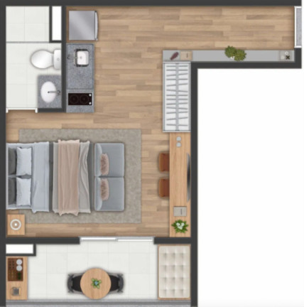 Imagem Imóvel com 1 Quarto à Venda, 24 m² em Higienópolis - São Paulo