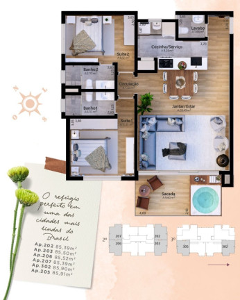 Imagem Apartamento com 2 Quartos à Venda, 85 m² em Vila Suíça - Gramado