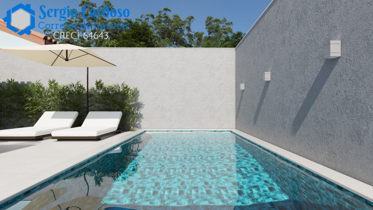 Casa com 2 Quartos à Venda, 89 m² em Balneário Tupy - Itanhaém