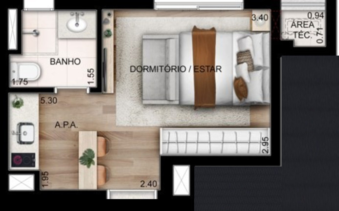 Imagem Imóvel com 1 Quarto à Venda, 21 m² em Perdizes - São Paulo Imagem Imóvel com 1 Quarto à Venda, 21 m² em Perdizes - São Paulo
