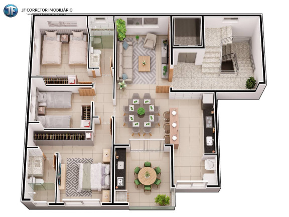 Imagem Apartamento com 3 Quartos à Venda, 108 m² em Bom Retiro - Ipatinga