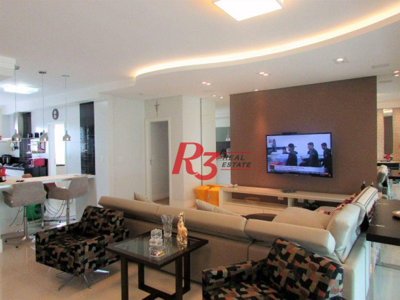 Imagem Apartamento com 3 Quartos para Alugar, 178 m² em Gonzaga - Santos Imagem Apartamento com 3 Quartos para Alugar, 178 m² em Gonzaga - Santos
