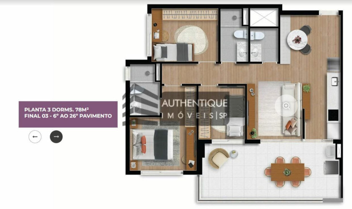 Imagem Apartamento com 2 Quartos à Venda, 54 m² em Brooklin - São Paulo Imagem Apartamento com 2 Quartos à Venda, 54 m² em Brooklin - São Paulo