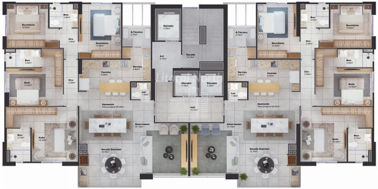 Imagem Apartamento com 4 Quartos à Venda, 146 m² em Centro - Balneário Camboriú Imagem Apartamento com 4 Quartos à Venda, 146 m² em Centro - Balneário Camboriú