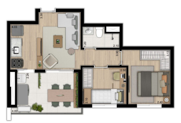 Imagem Apartamento com 1 Quarto à Venda, 46 m² em Ipiranga - São Paulo