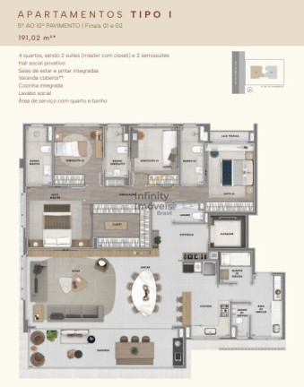 Apartamento com 4 Quartos à Venda, 172 m² em Lourdes - Belo Horizonte