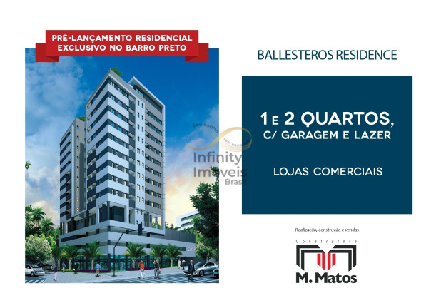 Apartamento com 1 Quarto à Venda, 39 m² em Barro Preto - Belo Horizonte