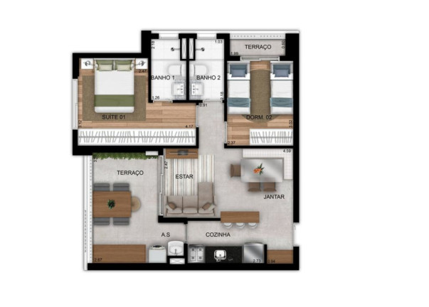 Imagem Imóvel com 2 Quartos à Venda, 62 m² em Saúde - São Paulo