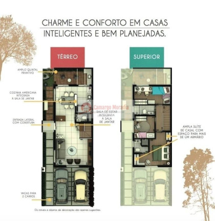 Imagem Casa de Condomínio com 3 Quartos à Venda, 84 m² em Jardim Carlos Cooper - Suzano