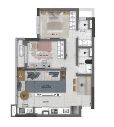 Imagem Studio com 1 Quarto à Venda, 37 m² em Centro - Osasco Imagem Studio com 1 Quarto à Venda, 37 m² em Centro - Osasco