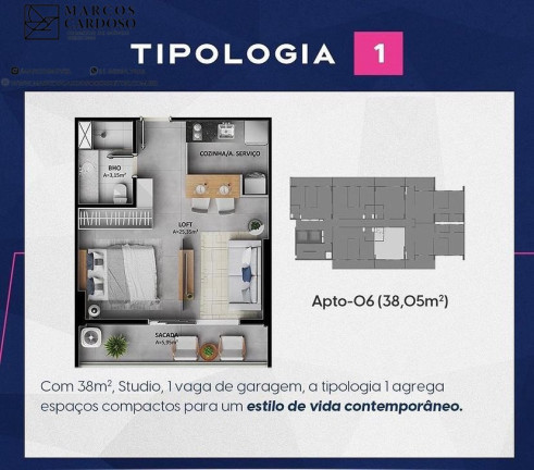 Imagem Imóvel com 1 Quarto à Venda, 38 m² em Jurunas - Belém