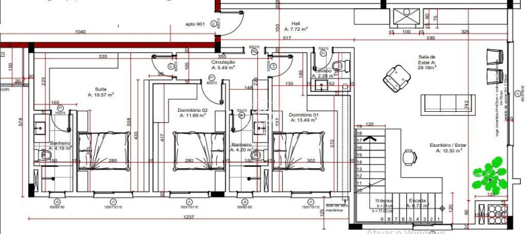 Imagem Cobertura com 3 Quartos à Venda, 425 m² em Nossa Senhora De Lourdes - Santa Maria
