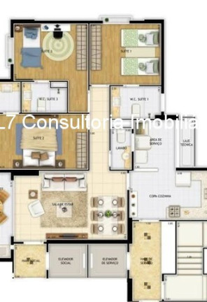 Imagem Apartamento com 3 Quartos à Venda, 105 m² em Parque São Tomaz De Aquino - Indaiatuba Imagem Apartamento com 3 Quartos à Venda, 105 m² em Parque São Tomaz De Aquino - Indaiatuba