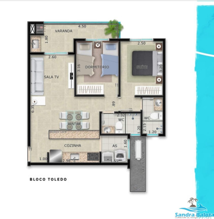 Imagem Apartamento com 2 Quartos à Venda, 70 m² em Praia Grande - Ubatuba