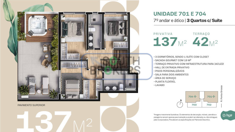 Imagem Apartamento com 3 Quartos à Venda, 66 m² em Portão - Curitiba Imagem Apartamento com 3 Quartos à Venda, 66 m² em Portão - Curitiba