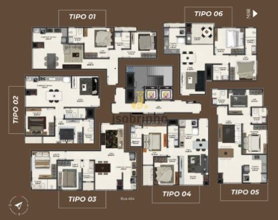 Apartamento com 2 Quartos à Venda, 65 m² em Itapema
