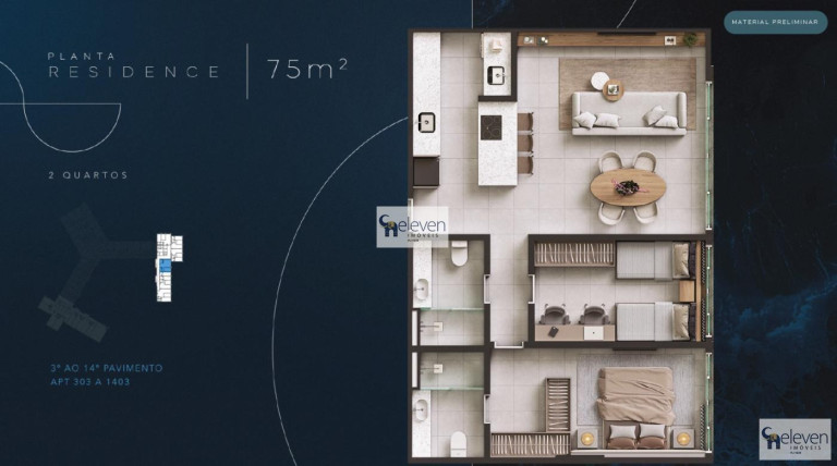 Imagem Apartamento com 1 Quarto à Venda, 36 m² em Ondina - Salvador Imagem Apartamento com 1 Quarto à Venda, 36 m² em Ondina - Salvador