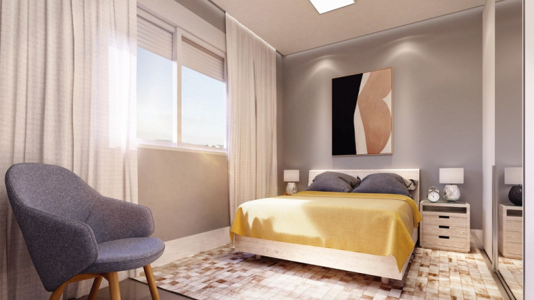 Imagem Apartamento com 1 Quarto à Venda, 34 m² em Farroupilha - Porto Alegre