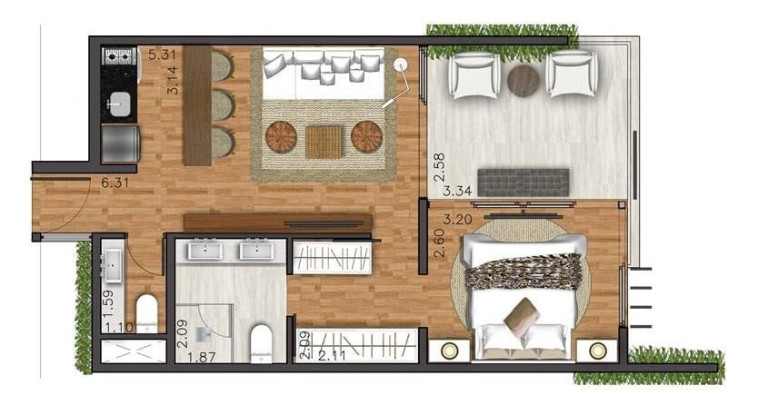 Imagem Apartamento com 1 Quarto à Venda, 138 m² em Moema - São Paulo