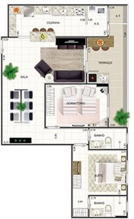 Imagem Apartamento com 2 Quartos à Venda, 80 m² em Mirim - Praia Grande Imagem Apartamento com 2 Quartos à Venda, 80 m² em Mirim - Praia Grande