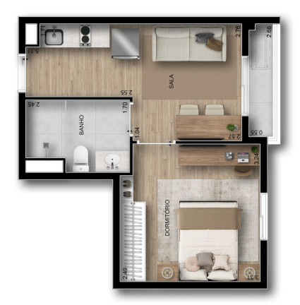 Imagem Apartamento com 1 Quarto à Venda, 47 m² em Vila Clementino - São Paulo Imagem Apartamento com 1 Quarto à Venda, 47 m² em Vila Clementino - São Paulo