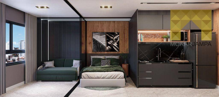 Apartamento com 1 Quarto à Venda, 21 m² em Jardim Oceania - João Pessoa