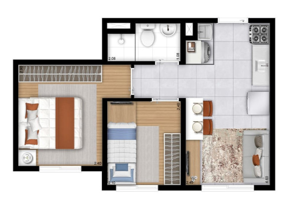 Imagem Apartamento com 2 Quartos à Venda, 34 m² em São Miguel - São Paulo Imagem Apartamento com 2 Quartos à Venda, 34 m² em São Miguel - São Paulo