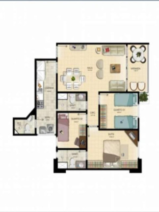 Imagem Apartamento com 3 Quartos à Venda, 88 m² em Imbuí - Salvador