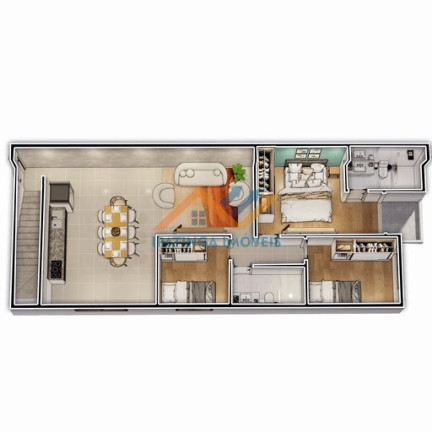 Apartamento com 3 Quartos à Venda, 92 m² em Veneza - Ipatinga