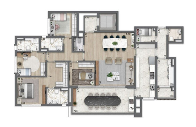 Imagem Apartamento com 4 Quartos à Venda, 256 m² em Moema - São Paulo