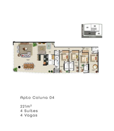 Imagem Apartamento com 4 Quartos à Venda, 221 m² em Praia Do Morro - Guarapari Imagem Apartamento com 4 Quartos à Venda, 221 m² em Praia Do Morro - Guarapari