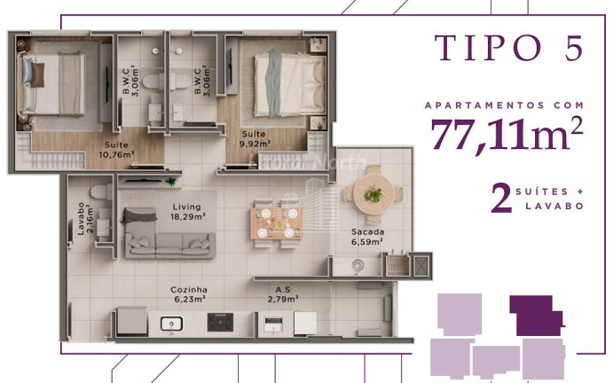 Imagem Apartamento com 2 Quartos à Venda, 77 m² em Centro - Itajaí Imagem Apartamento com 2 Quartos à Venda, 77 m² em Centro - Itajaí