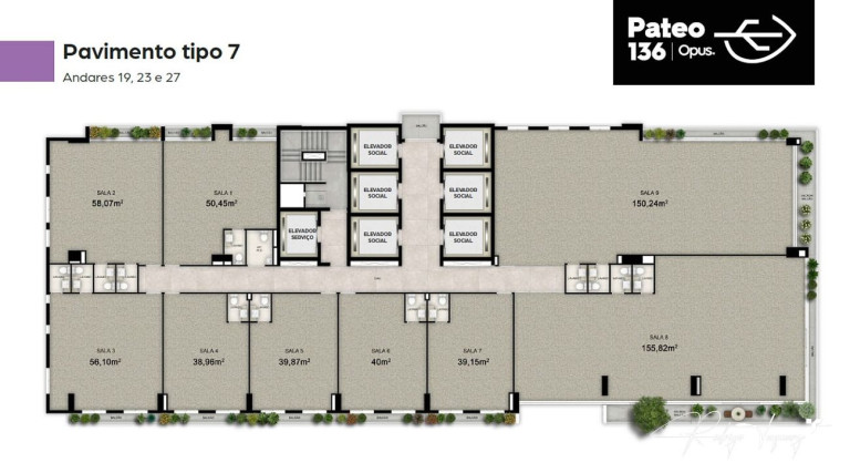 Sala Comercial à Venda, 50 m² em Setor Marista - Goiânia