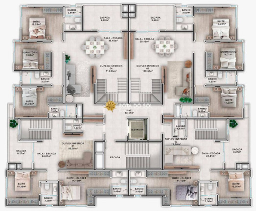 Imagem Apartamento com 2 Quartos à Venda, 95 m² em Centro - Bombinhas