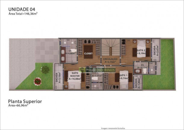 Sobrado com 3 Quartos à Venda, 146 m² em água Verde - Curitiba