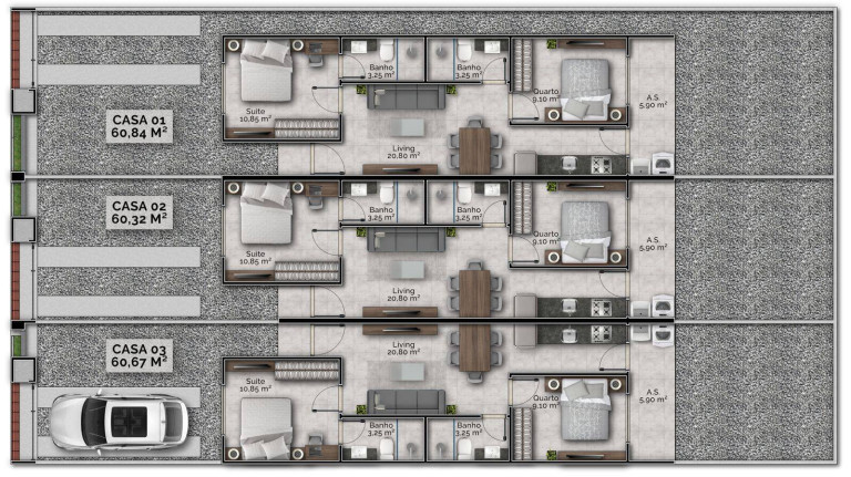 Imagem Casa com 2 Quartos à Venda, 60 m² em Joaia - Tijucas