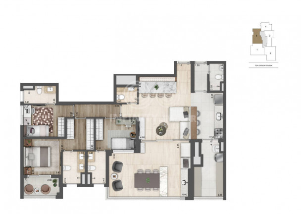 Imagem Apartamento com 3 Quartos à Venda, 136 m² em Brooklin - São Paulo