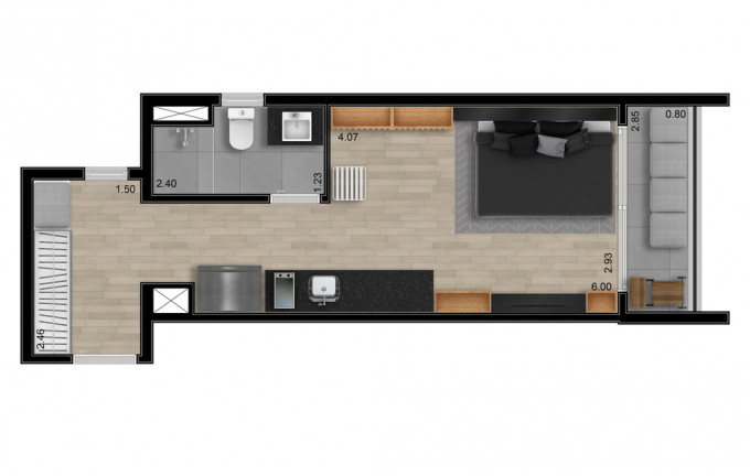 Imagem Apartamento com 1 Quarto à Venda, 92 m² em Perdizes - São Paulo
