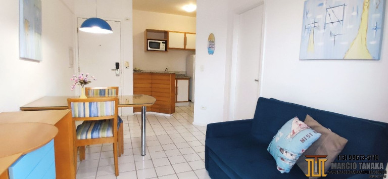 Imagem Flat com 1 Quarto para Alugar ou Temporada, 38 m² em Riviera - Bertioga