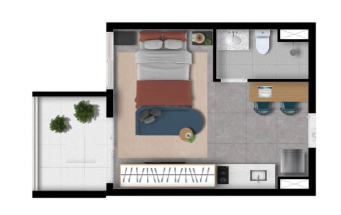 Imagem Imóvel com 1 Quarto à Venda, 34 m² em Vila Clementino - São Paulo Imagem Imóvel com 1 Quarto à Venda, 34 m² em Vila Clementino - São Paulo