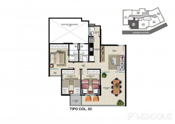 Imagem Apartamento com 3 Quartos à Venda, 95 m² em Praia Do Morro - Guarapari Imagem Apartamento com 3 Quartos à Venda, 95 m² em Praia Do Morro - Guarapari