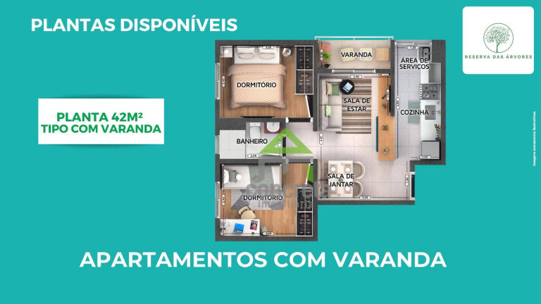 Imagem Apartamento com 2 Quartos à Venda, 48 m² em Roselandia - Cotia Imagem Apartamento com 2 Quartos à Venda, 48 m² em Roselandia - Cotia