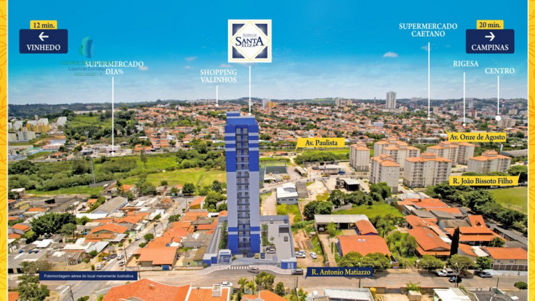 Imagem Apartamento com 2 Quartos à Venda, 53 m² em Ortizes - Valinhos Imagem Apartamento com 2 Quartos à Venda, 53 m² em Ortizes - Valinhos