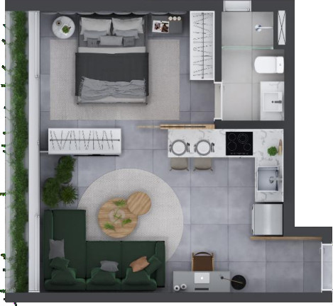 Imagem Apartamento com 1 Quarto à Venda, 39 m² em Itaim Bibi - São Paulo