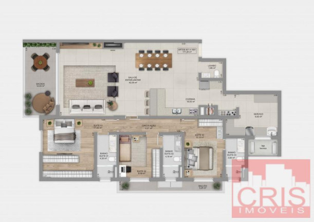 Imagem Apartamento com 3 Quartos à Venda, 171 m² em Centro - Bento Gonçalves Imagem Apartamento com 3 Quartos à Venda, 171 m² em Centro - Bento Gonçalves