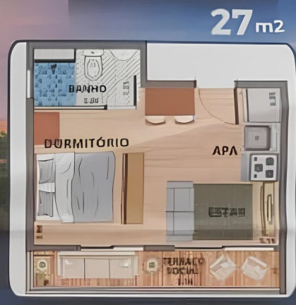 Imagem Apartamento com 2 Quartos à Venda, 29 m² em Barra Funda - São Paulo Imagem Apartamento com 2 Quartos à Venda, 29 m² em Barra Funda - São Paulo